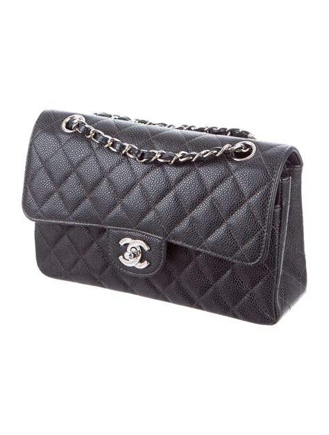 Chanel Caviar Classic Small Double Flap Bag .